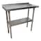Bk Resources Work Table Stainless Steel Undershelf, Plastic feet 1.5" Riser 36"x18" SVTR-1836 - alternate 1